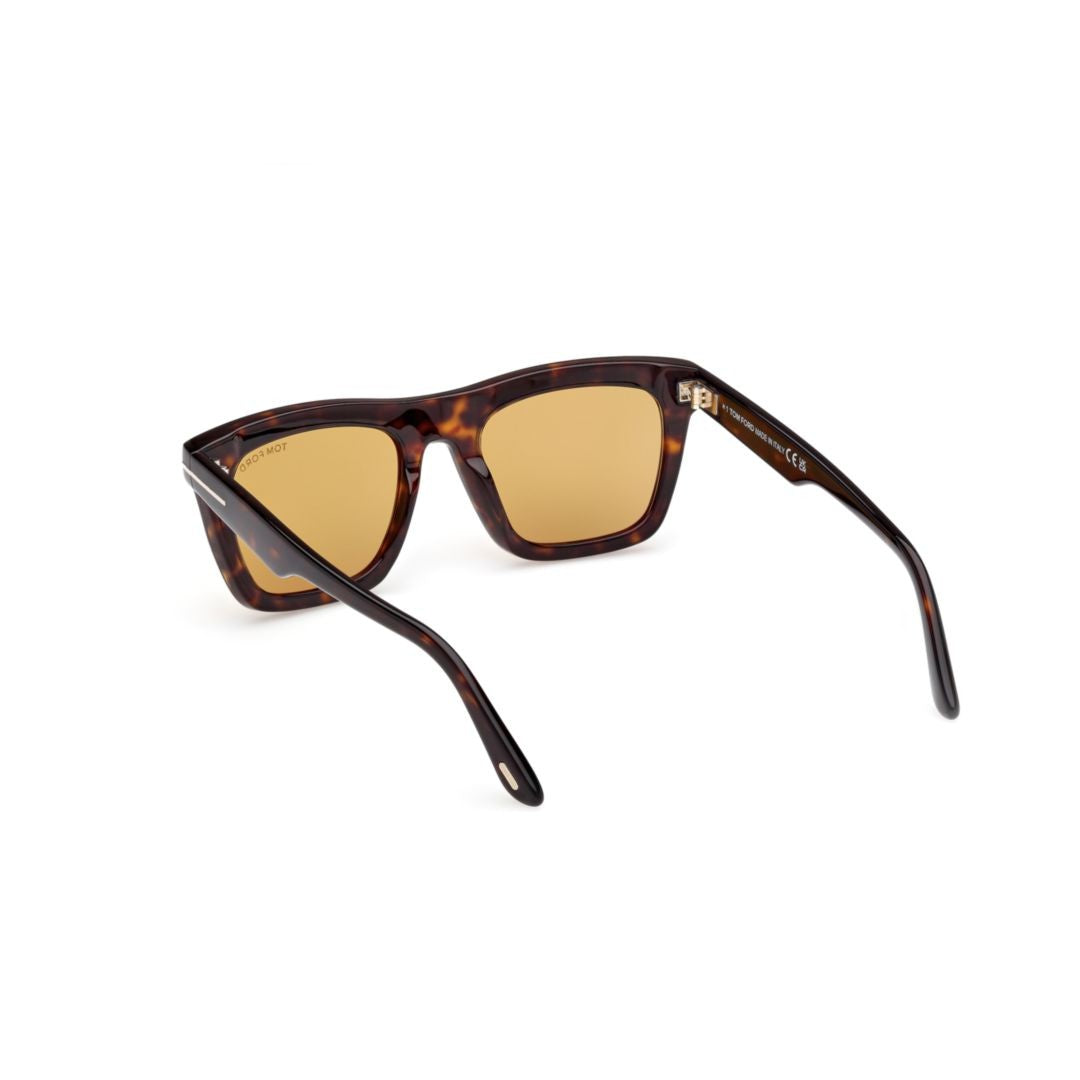 Tom Ford Ft1207 Rectangular Tortoiseshell Acetate Sunglasses