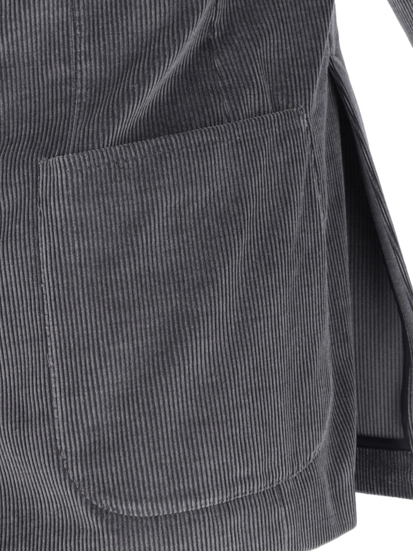 Tagliatore Grey Corduroy Jacket