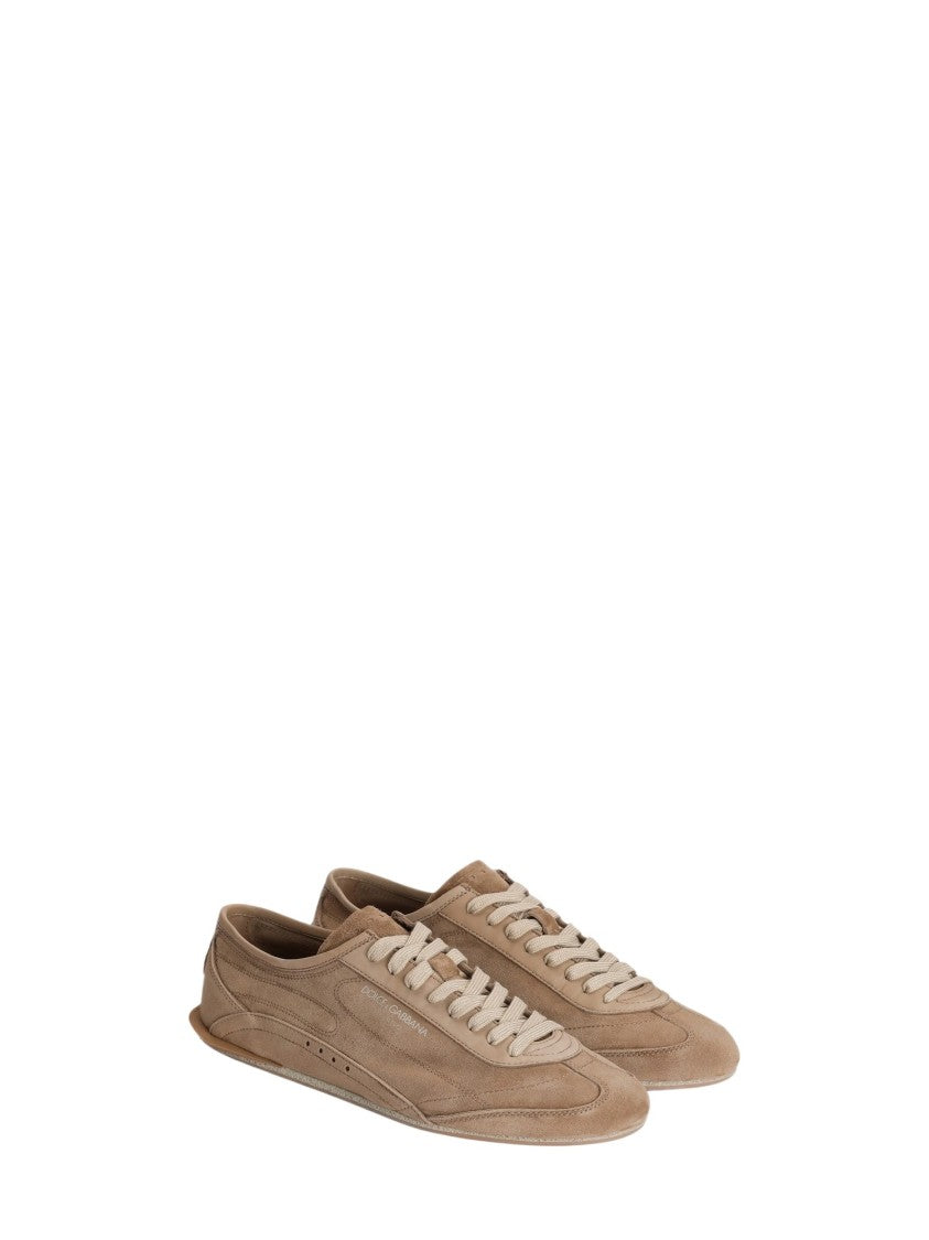 Dolce & Gabbana Low-Profile Calf Leather Sneakers With Tonal Laces