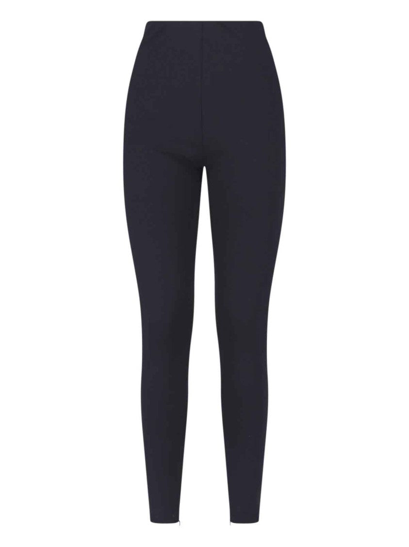 Almada Form-Fitting Black Leggings With Discreet Side Zippers