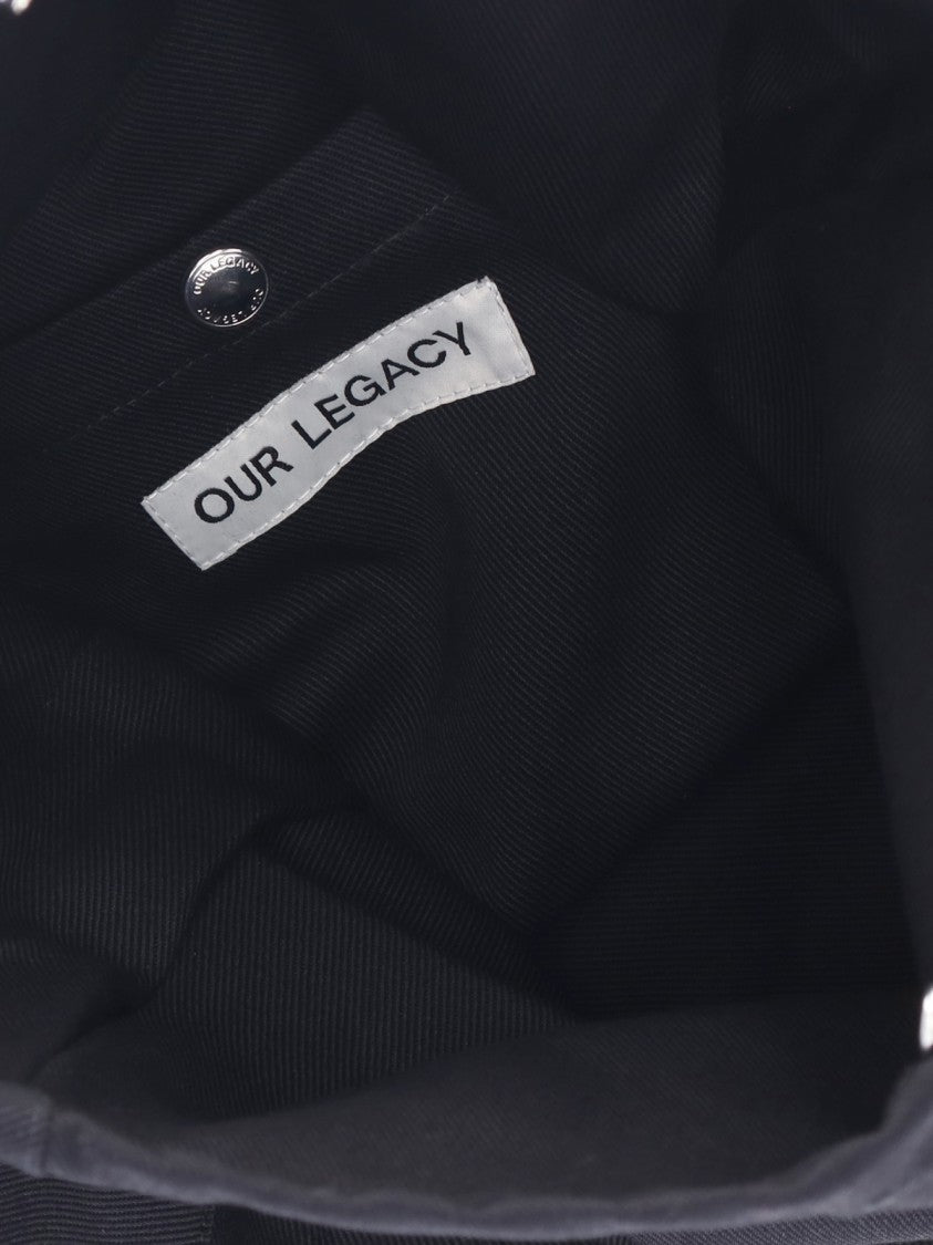 Our Legacy Minimalist Black Bag With Subtle Detailing