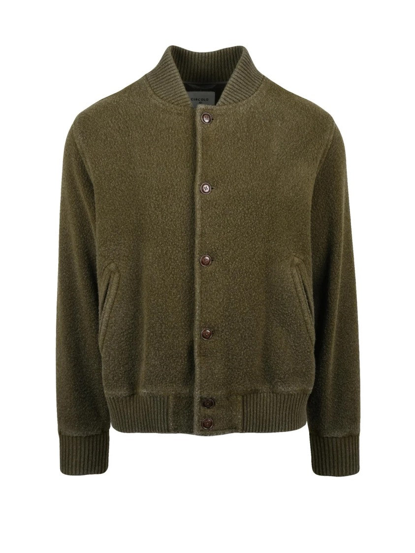 Circolo 1901 Military Green Virgin Wool-Blend Jacket