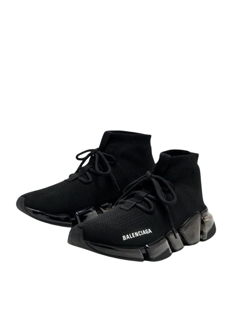 Balenciaga Sock-Like Black Sneakers With Futuristic Sole