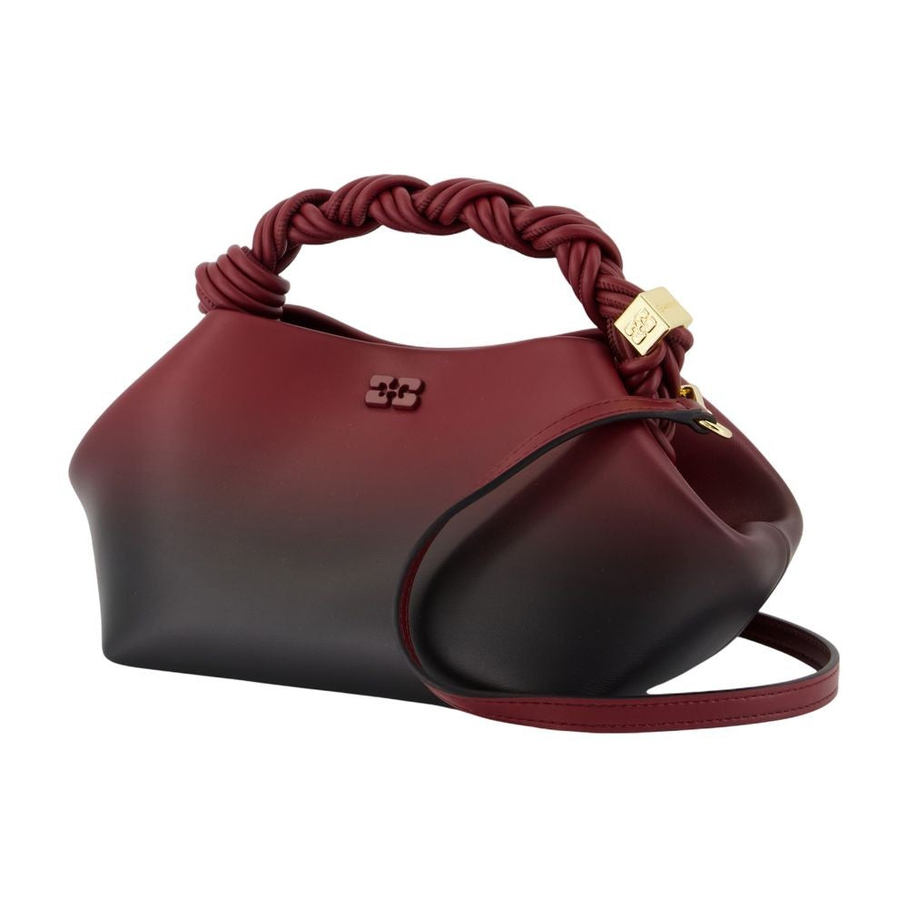 Ganni Bou Small Crossbody - Leather - Burgundy