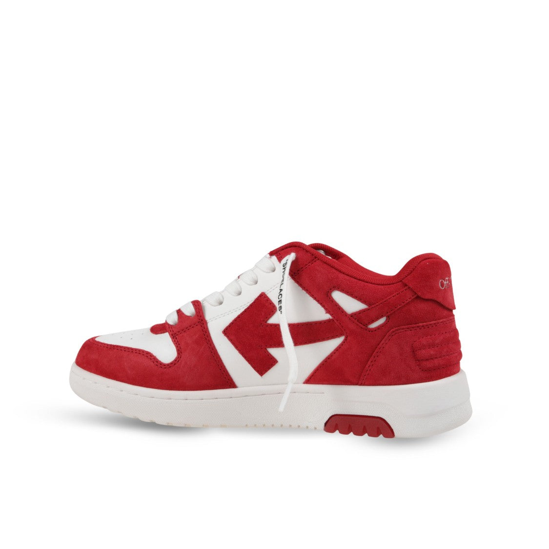 Off-White Suede And Calfskin Sneakers With Silhouette