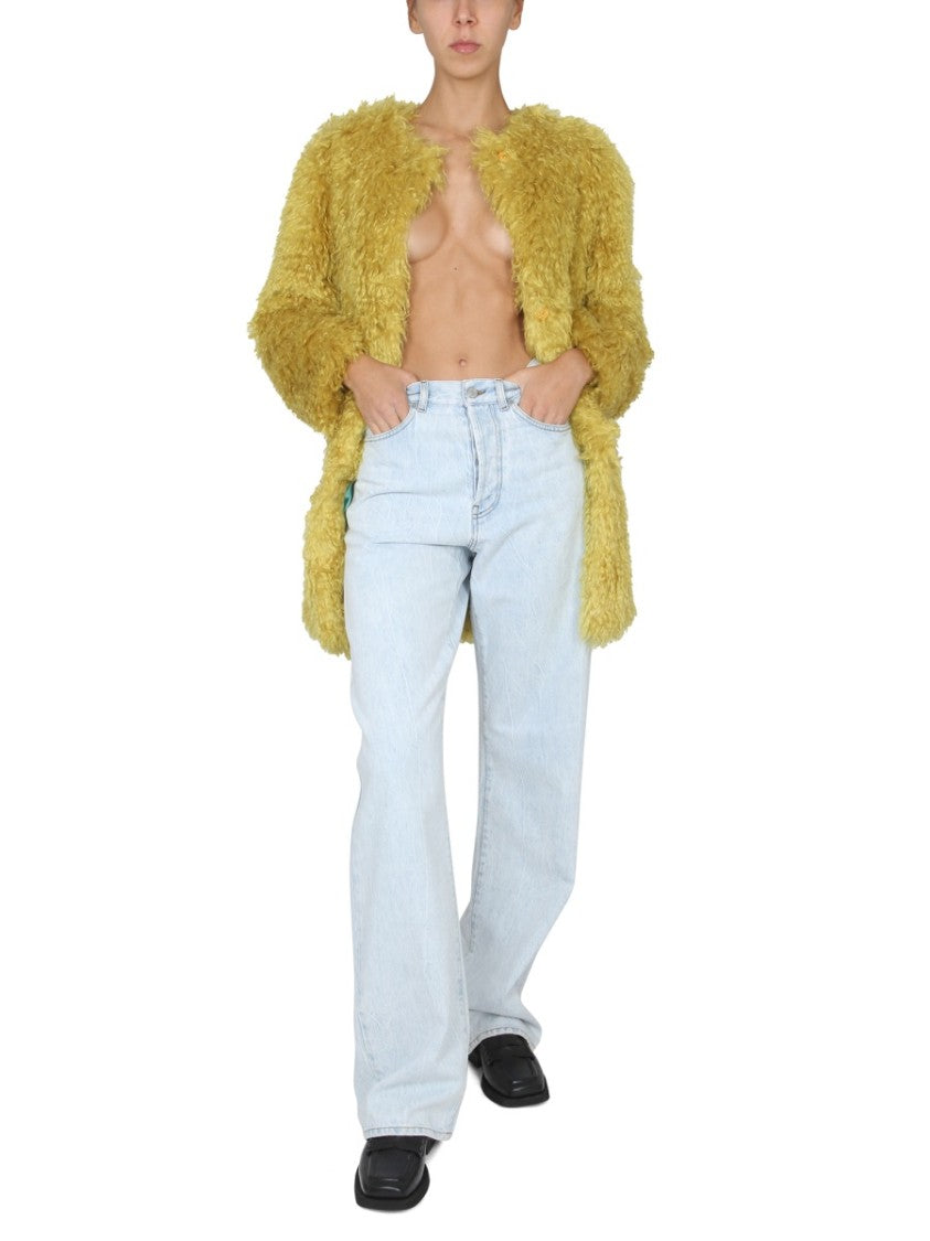 Becagli Since 1994 Textured Faux Fur Coat