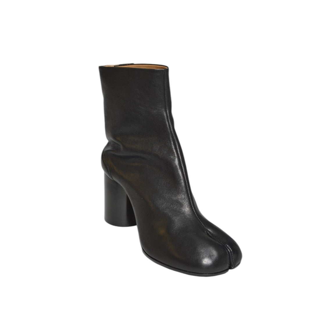 Maison Margiela Black Leather Tabi Ankle Boots