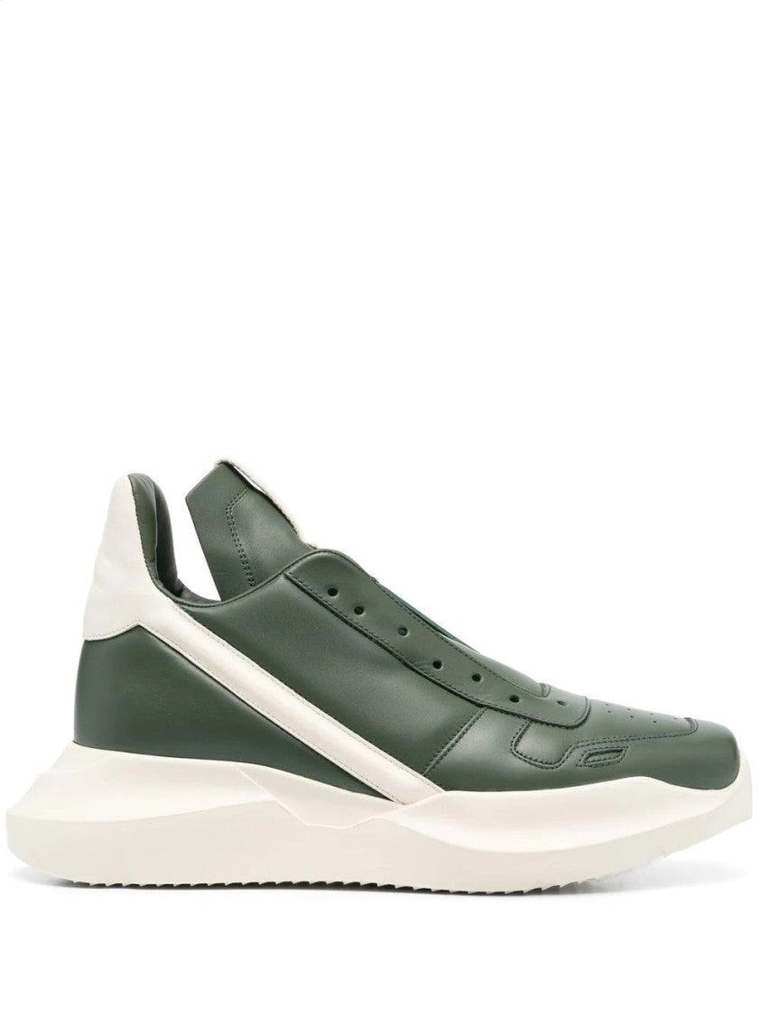 Rick Owens Geth Runner Leather Sneakers