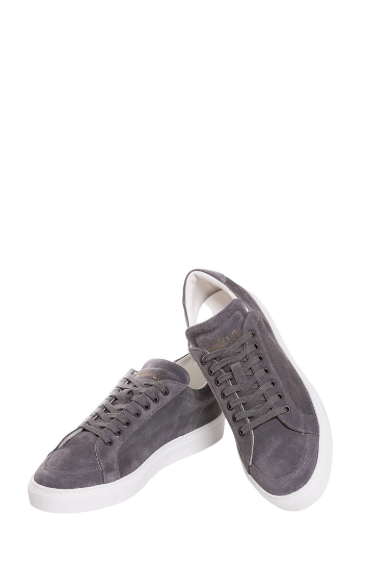 Pantofola D'oro White Fine-Grain Calf Cushioned Midsole Sneakers