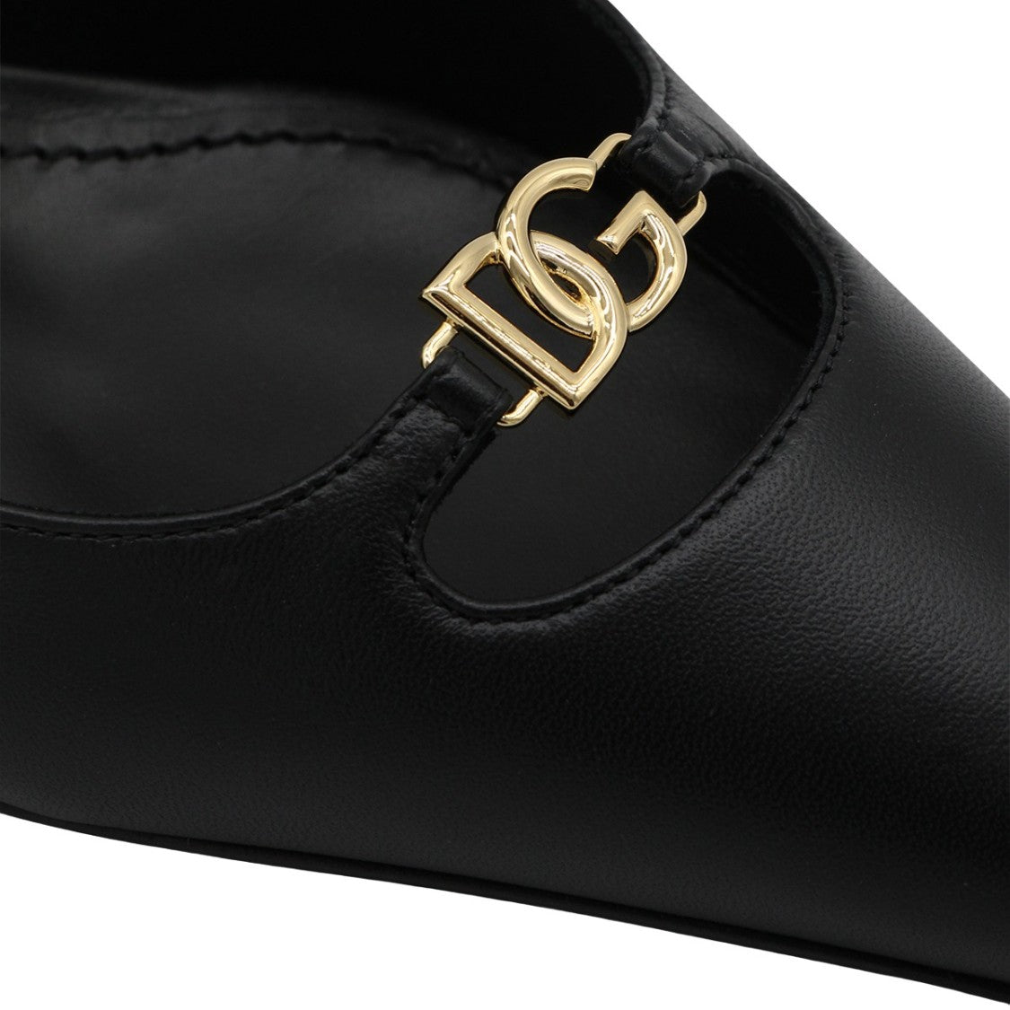 Dolce & Gabbana Pointed Toe Slingback Pumps With Adjustable Strap