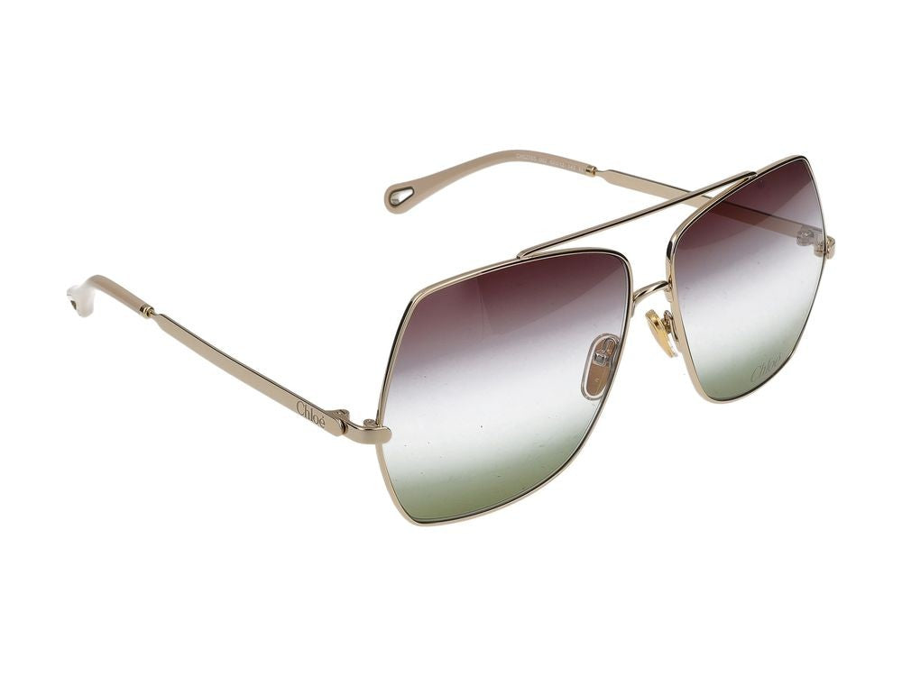Chloé Sunglasses Ch0278s 002 Gold Gold Green 62/12/140