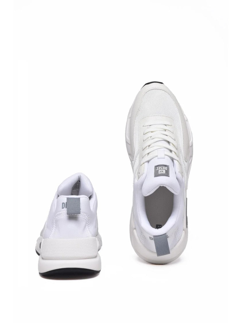 Diesel White Polyester Breathable Sneakers