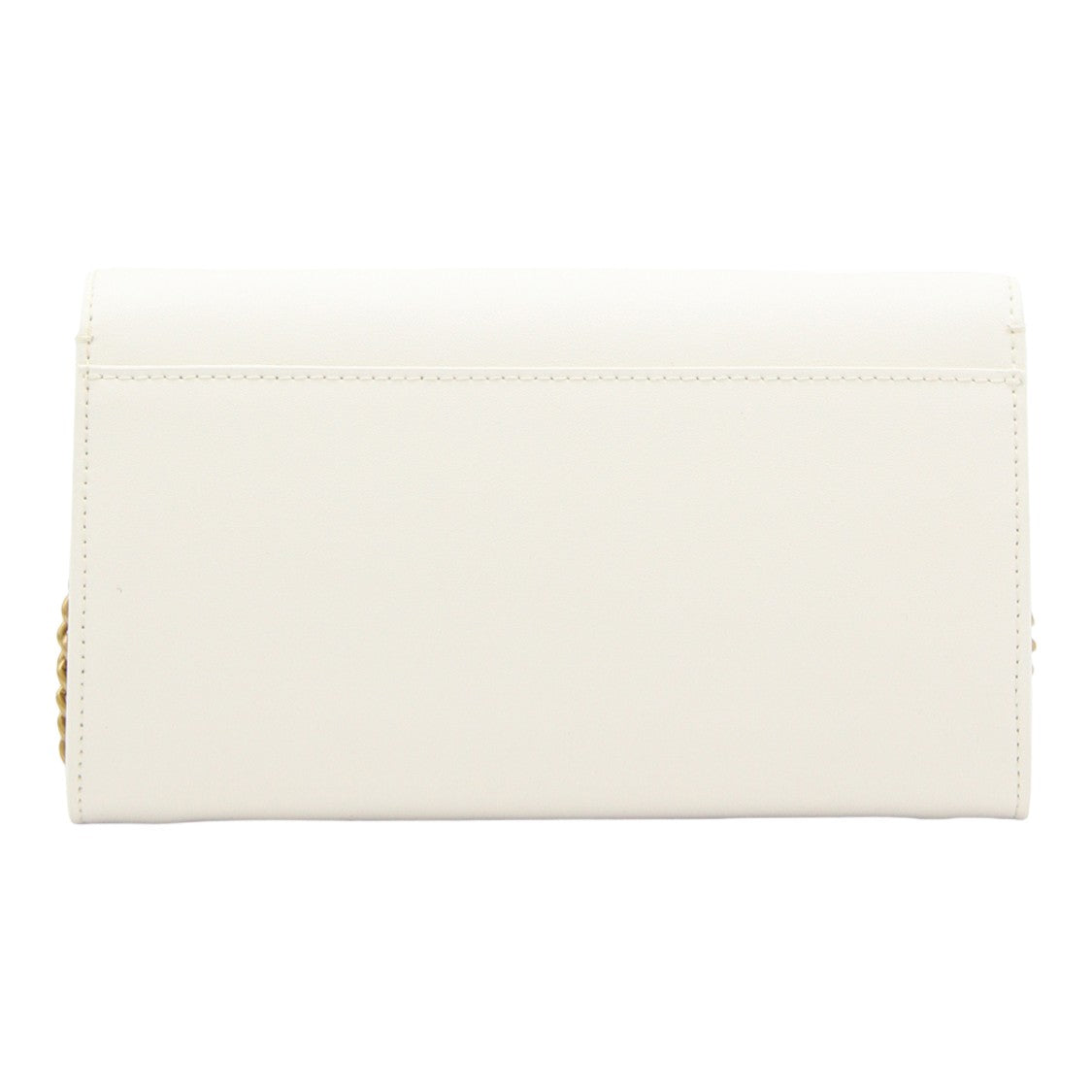 Pinko Rectangular Shoulder Bag With Bird Clasp And Gold Chain
