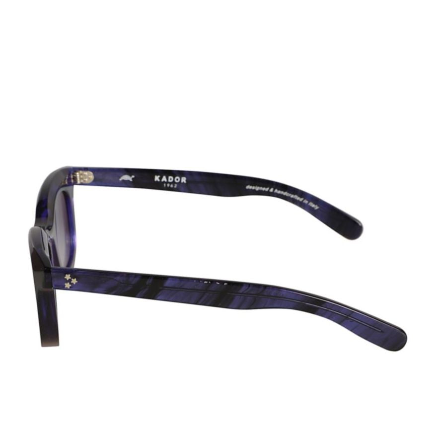 Kador Joy Marbled Deep Purple Square Frame Sunglasses