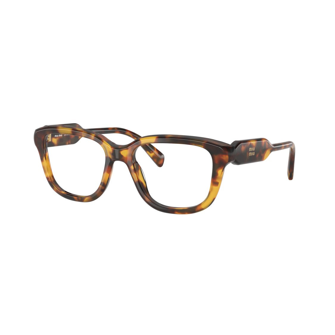 Miu Miu 0Mu 02Zv Oversized Square Tortoiseshell Frame Miu Miu Eyeglasses