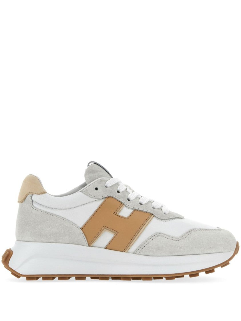 Hogan Padded Ankle Hogan Sneakers In Grey Suede