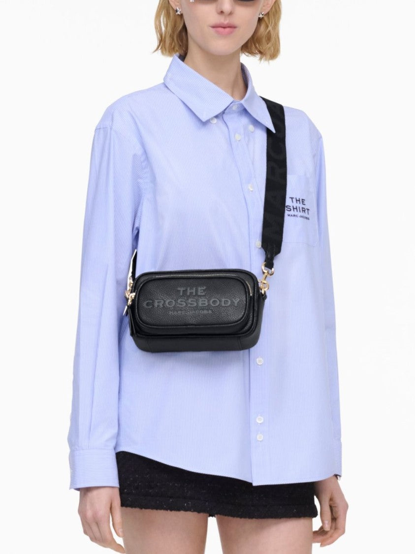 Marc Jacobs Structured Black Crossbody Bag With Bold Logo