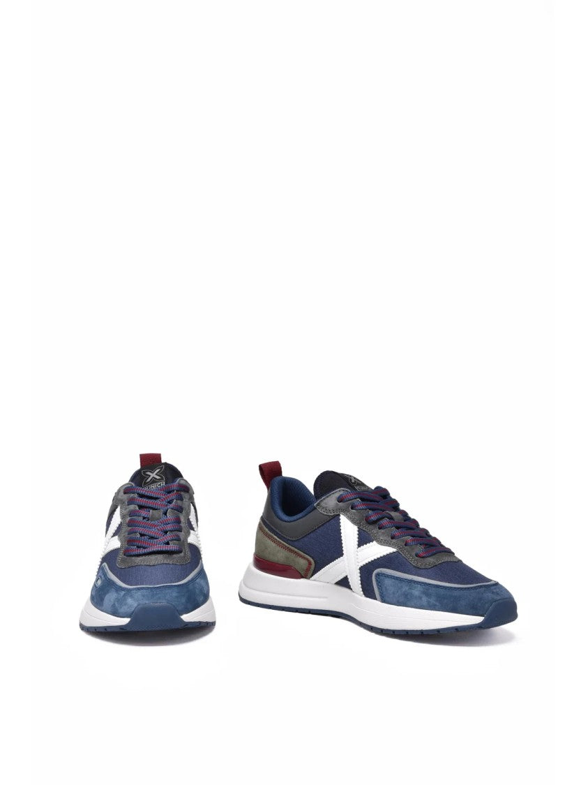 Munich Multicolor Fiber-Blend Patchwork Sneakers