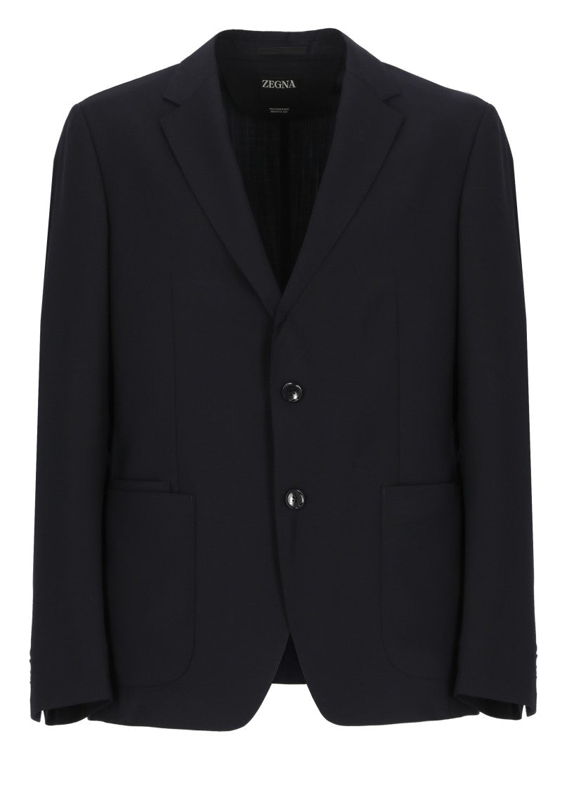 Zegna Blue Wool Jacket