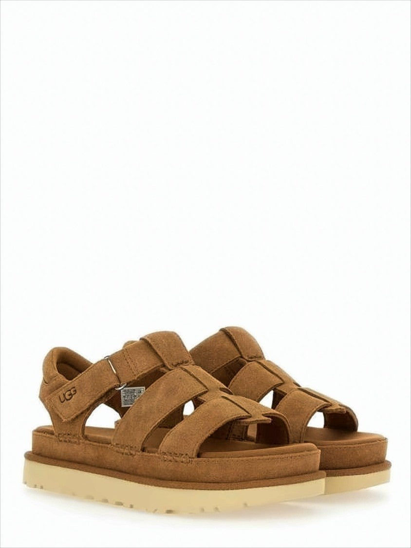Ugg Multi-Strap Suede Sandals With Eva Sole