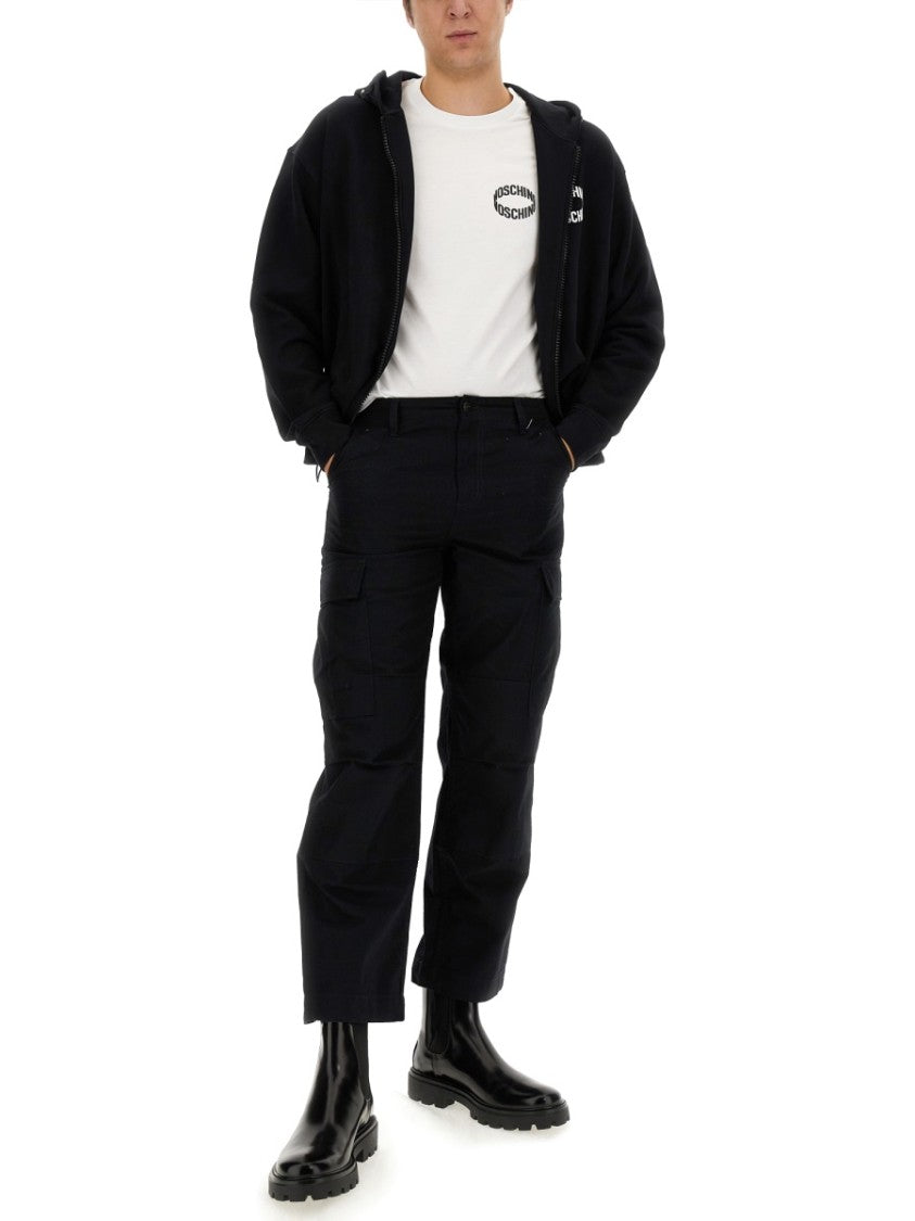 Moschino Zip-Up Front Sweatshirt