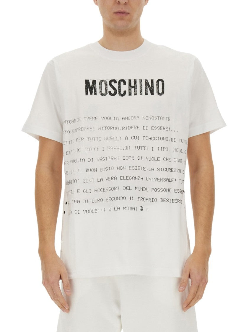 Moschino "Message Print" T-Shirt