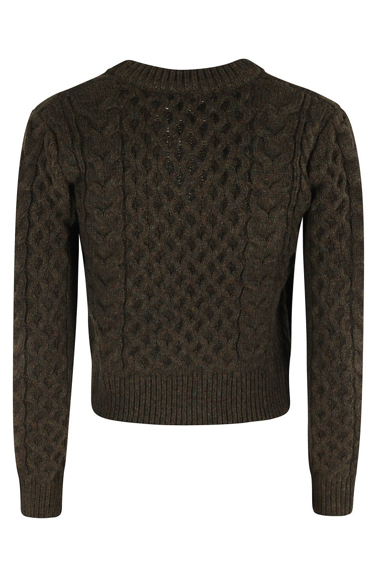 Soeur Conrad Textured Cropped Cardigan