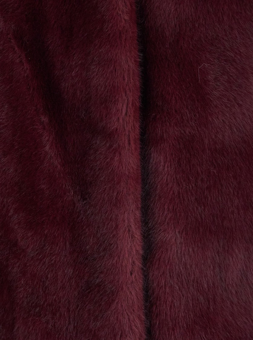 Plain Fake Mink Fur Jacket