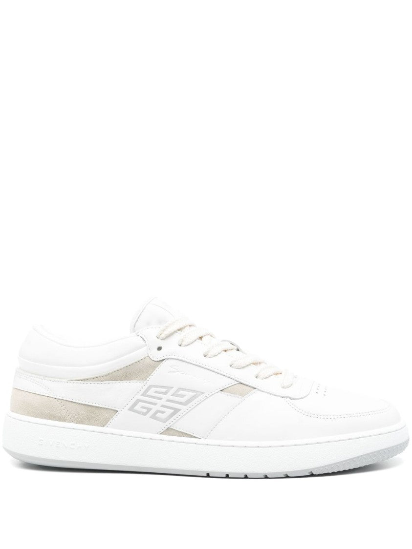 Givenchy White Calf Leather/Polyamide Blend Sneakers