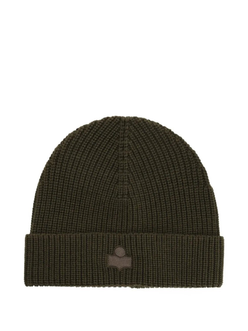 Isabel Marant Ribbed Logo Beanie