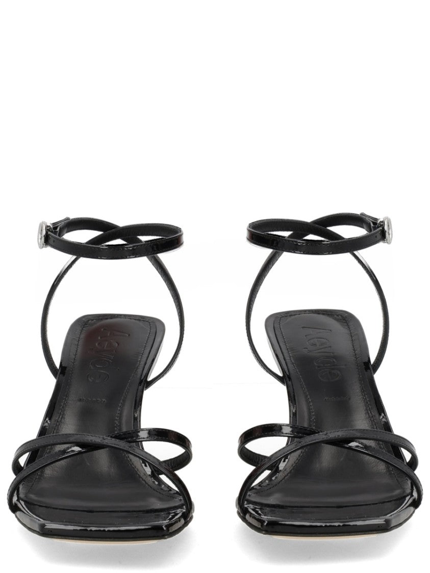 Aeydē Edith Thin Straps Flared Sandals