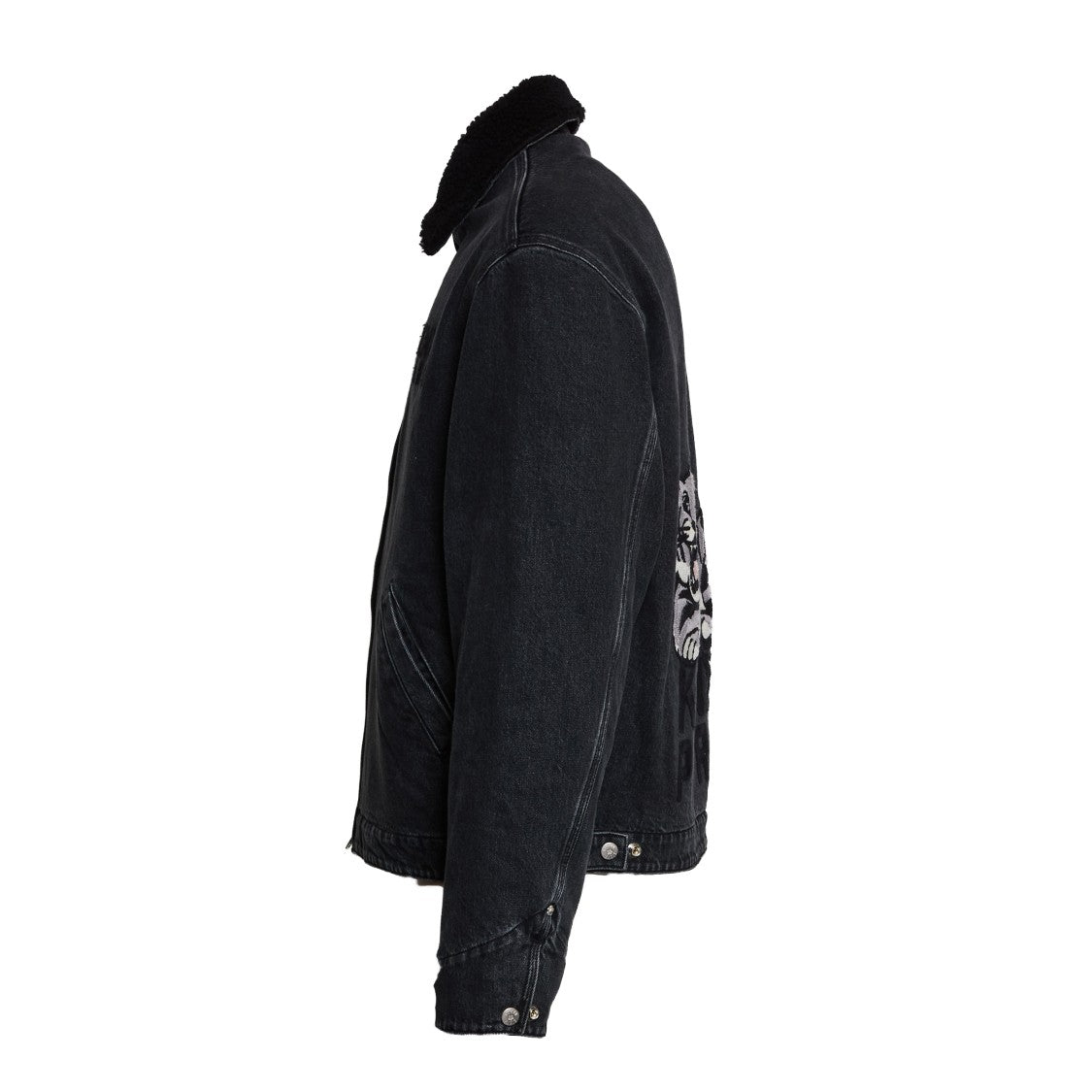 Kenzo Kenzo Happy Tiger Utility Fleece Denim Jacket