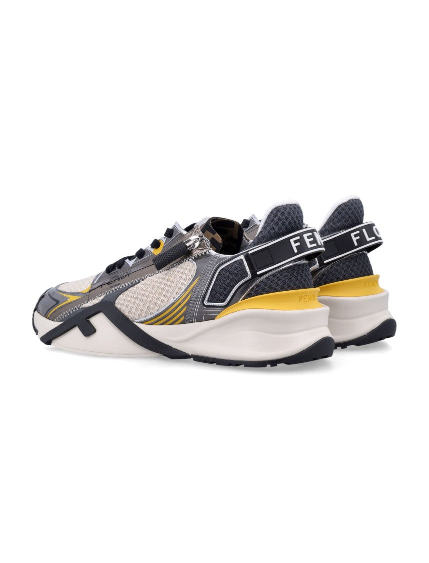 Fendi Technical Mesh Slip-On Sneakers With Elasticated Laces