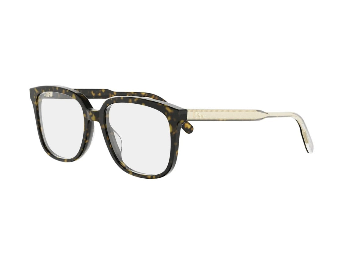 Dior Tortoiseshell Cd50152i Gold Temple Eyeglasses