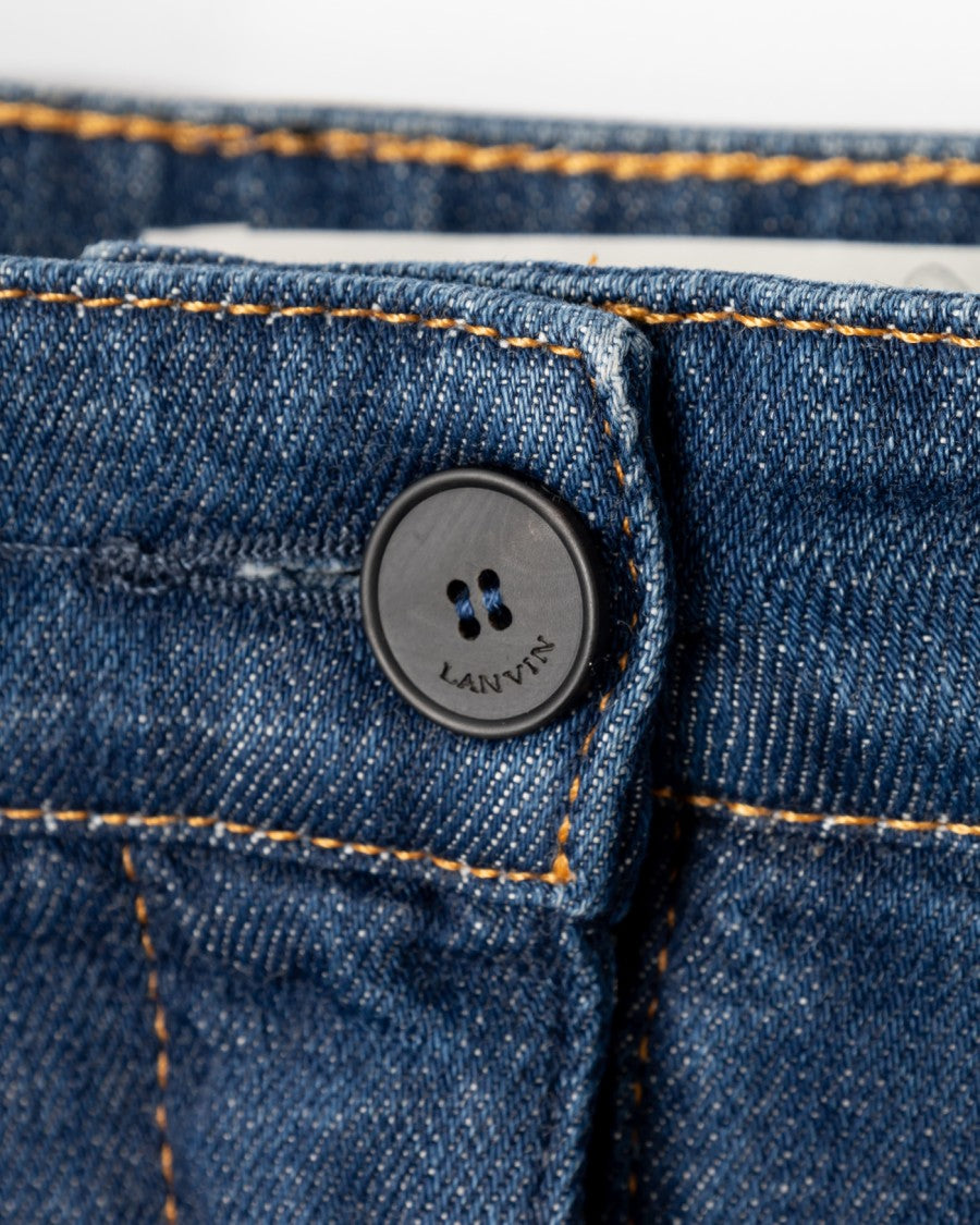 Lanvin Mid-Length Denim Skirt