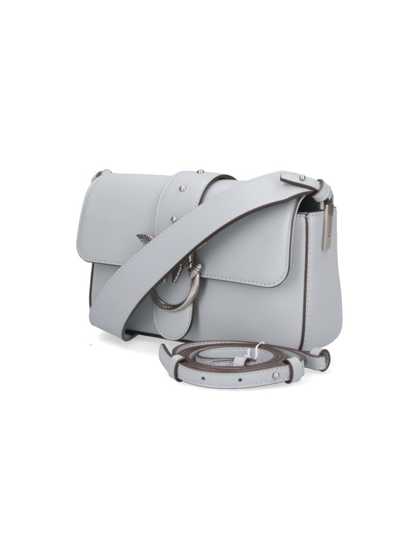 Pinko Medium Grey Handbag With Structured Silhouette