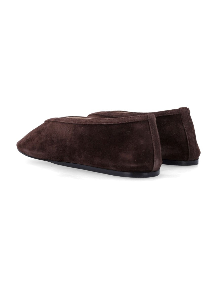 Le Monde Beryl Luna Chocolate Suede Slip On Shoes