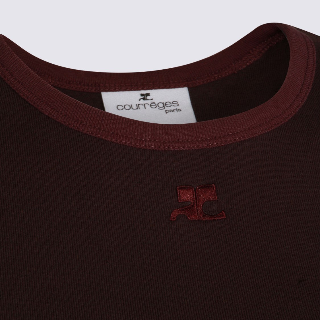 Courrèges Fitted Short-Sleeve T-Shirt With Elegant Logo Detail