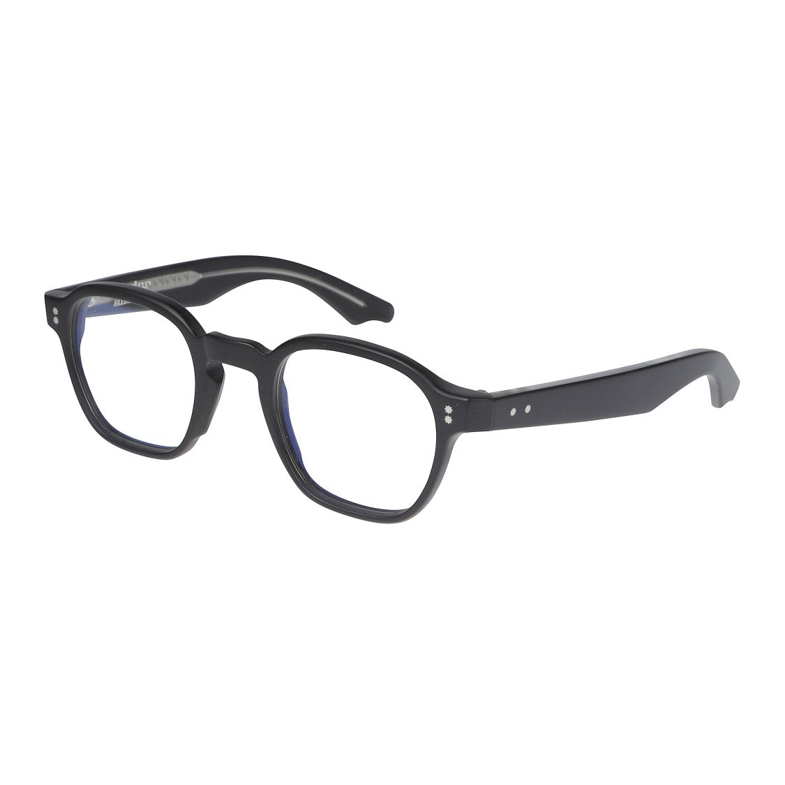 Kador K-Master Square-Frame Eyeglasses With Subtle Silver Rivets