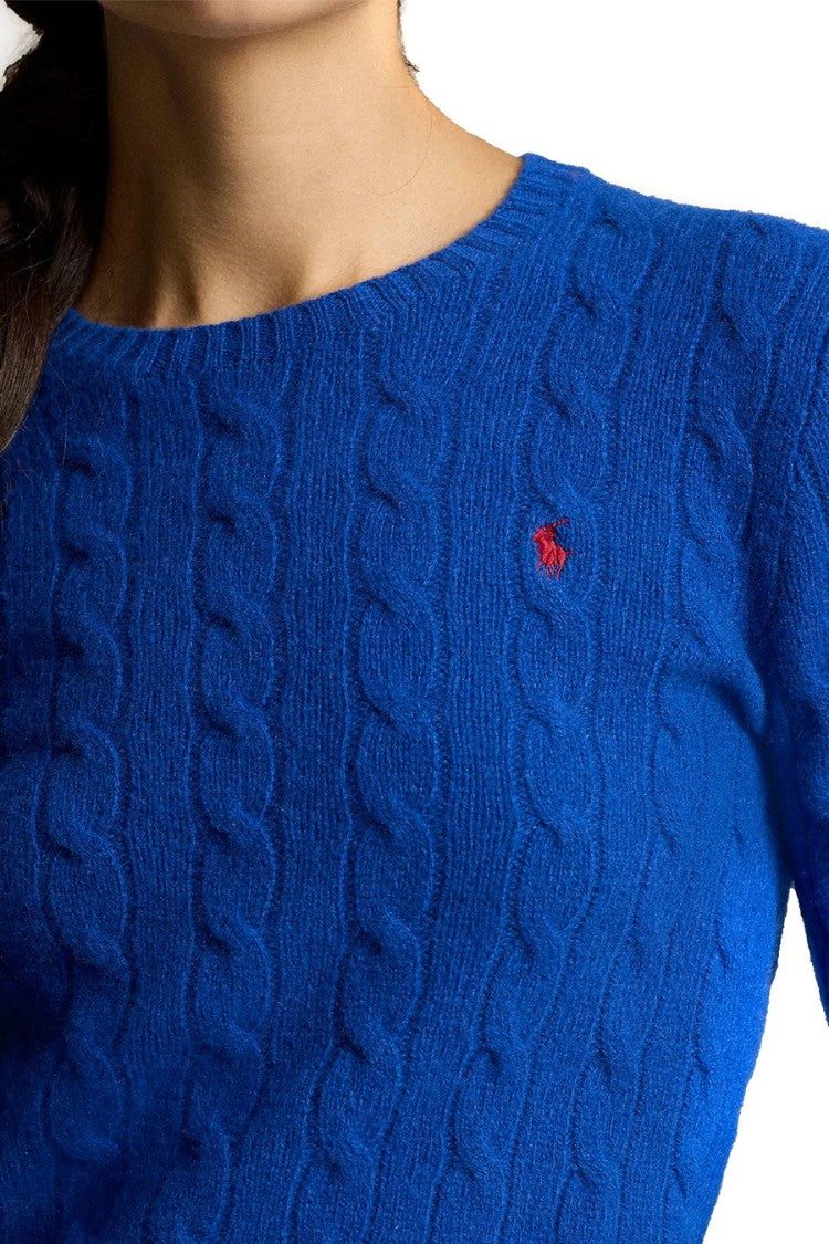 Polo Ralph Lauren Royal Blue Classic Cable Knit Sweater