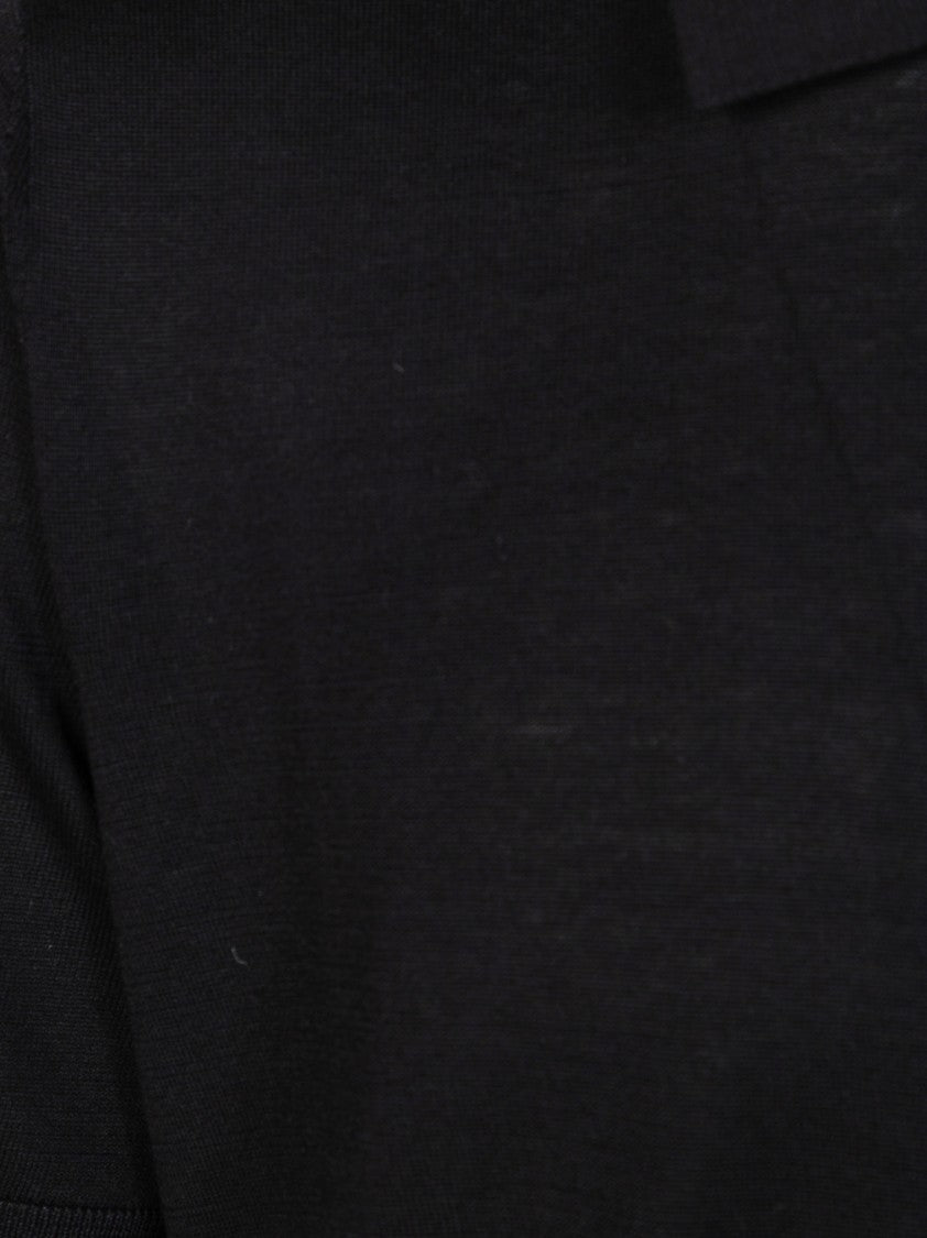 Paolo Pecora Silk Blend Four Button Polo Shirt