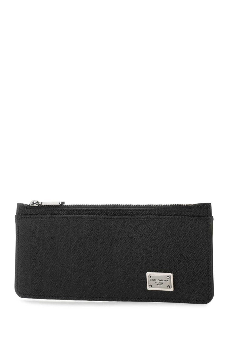 Dolce & Gabbana Black Leather Card Holder