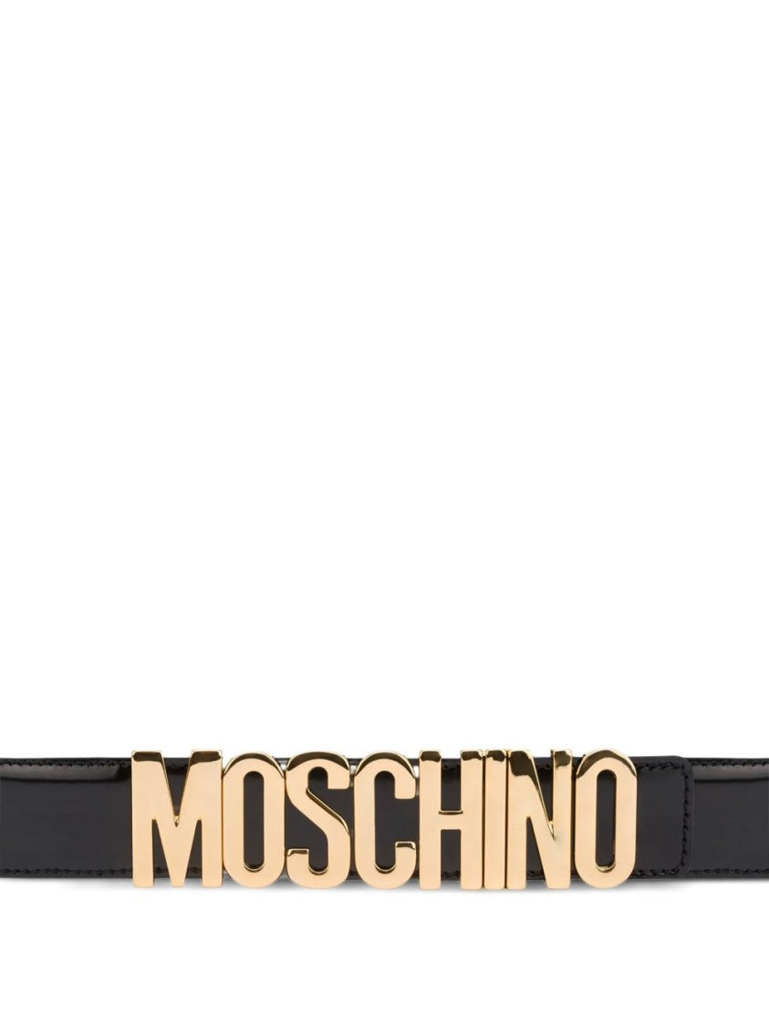 Moschino Silk And Nylon Black Belt