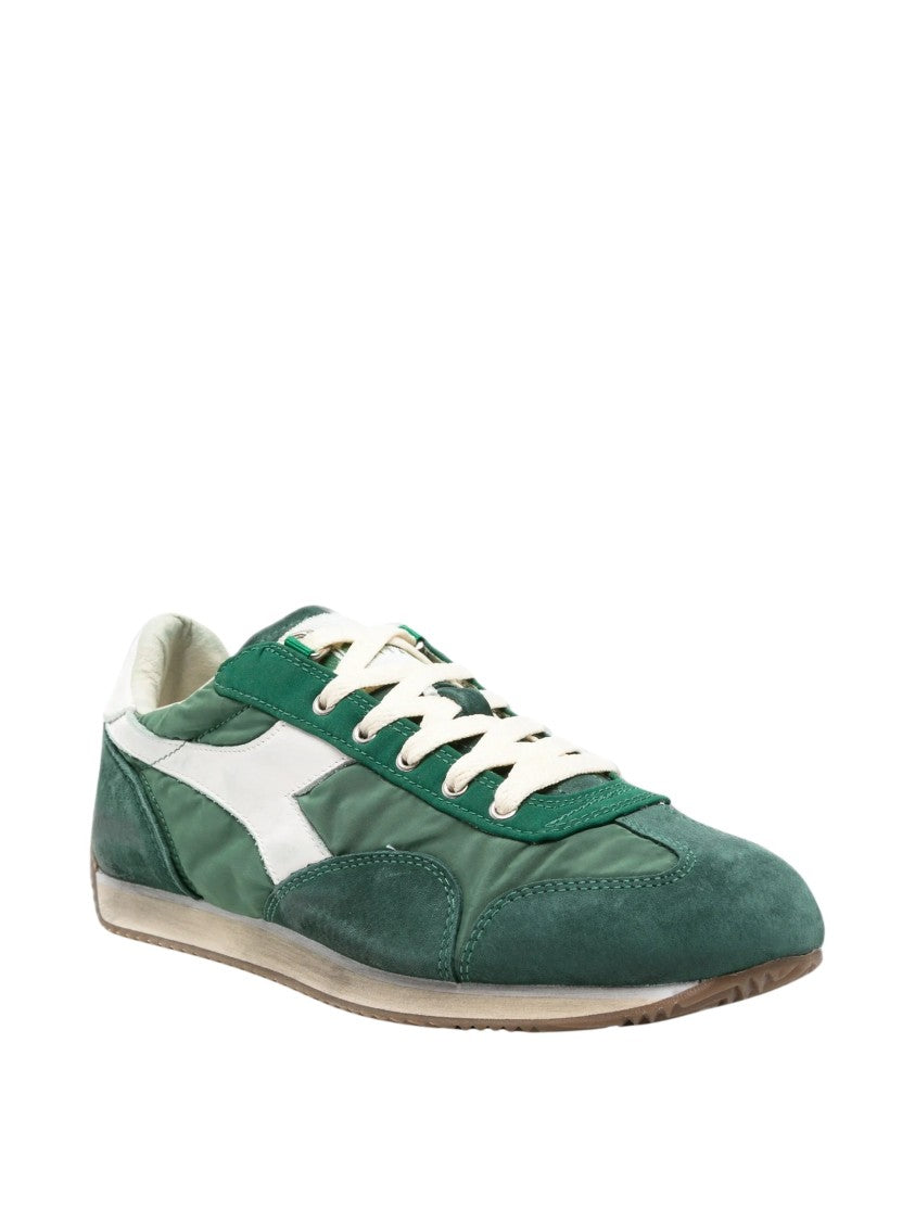 Diadora Equipe Vela Vintage Green Suede-And-Nylon Sneakers
