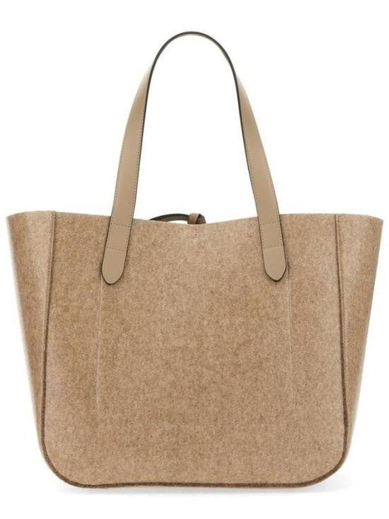 J. W. Anderson Structured Wool Blend Tote Bag With Leather Straps