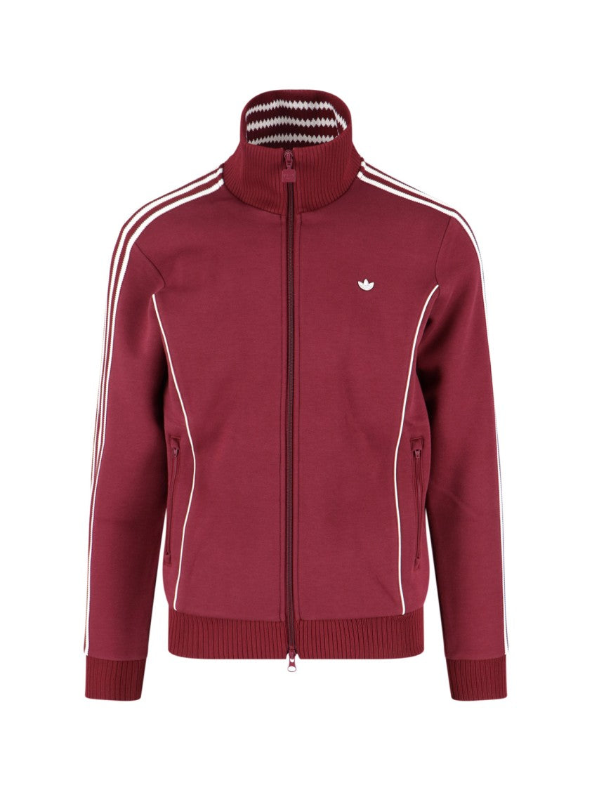 Adidas Logo Zip Sweatshirt – Bordeaux