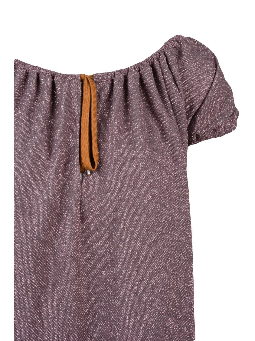 Vivienne Westwood Anglomania Pink Viscose-Blend Gipsi Lamé T-Shirt