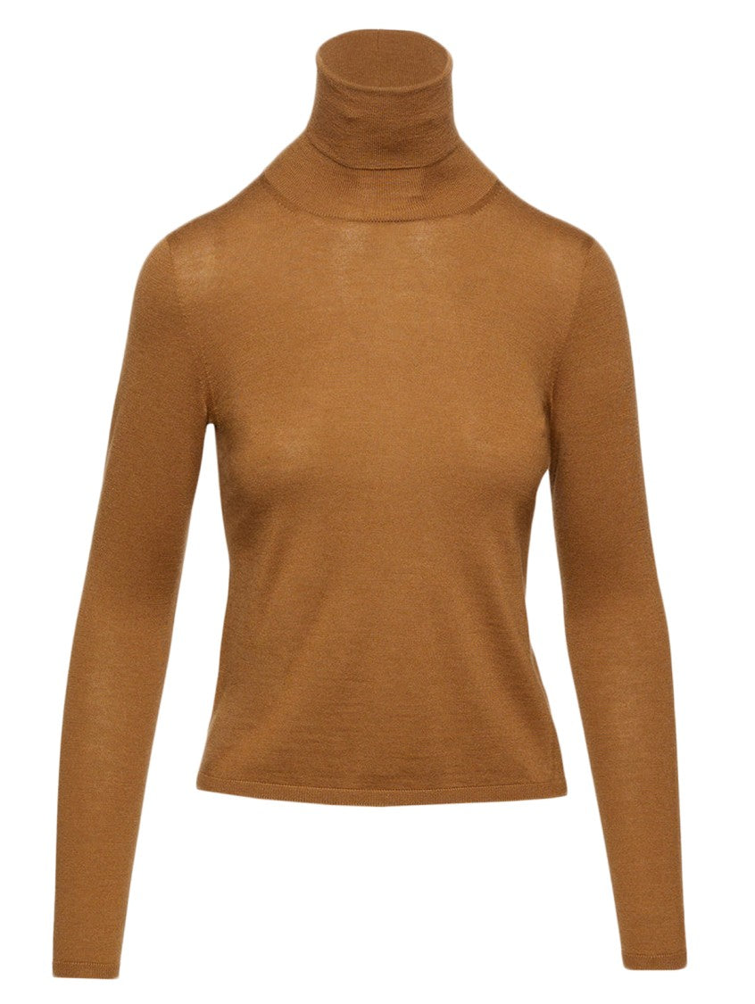 Max Mara Fitted Turtleneck Sweater With High Neckline