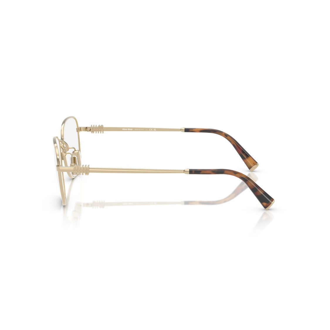 Miu Miu 0Mu 50Wv Square Lens Metal Frame Eyeglasses