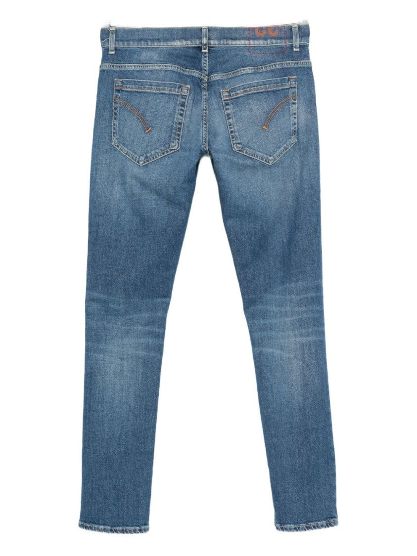 Dondup Slim-Fit Blue Jeans With Classic Five-Pocket Design